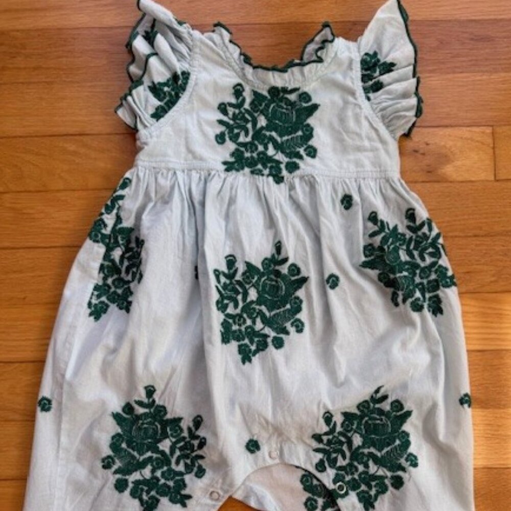 Pink Chicken Baby Girl Romper